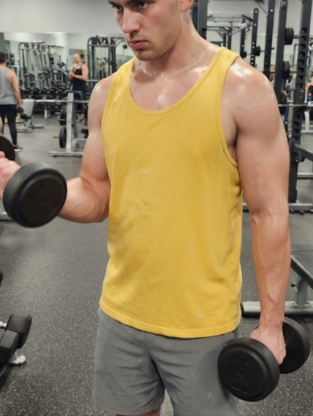 Imperial Motion Sunny Yellow Scoop Neck Tank Medium New